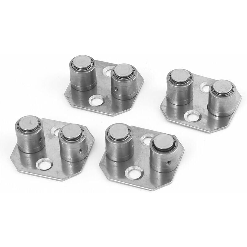 Image of 4Pcs Schiebetür Doppel Welle Hängen Retainer Pulley Schiene Guide Locator