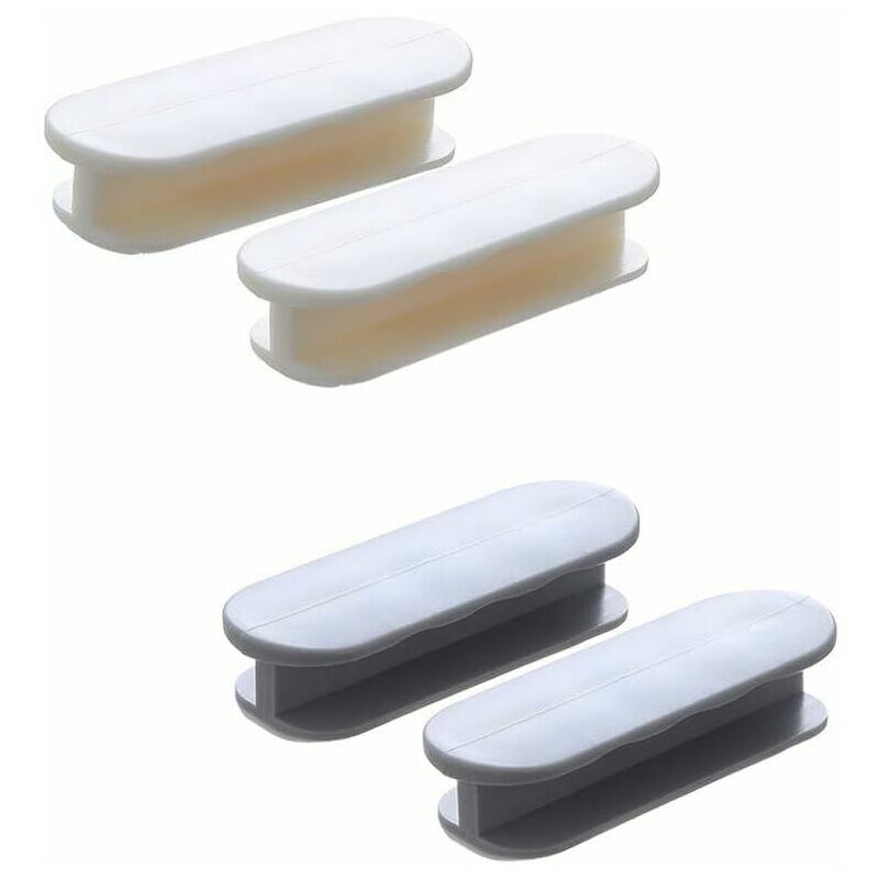 4pcs Self adhesive Window handle, Self-adhesive Handle, Adhesive Handle Sliding Door For Window Cupboard Drawer Cabinet Auxiliary co.ukidge (Gray +