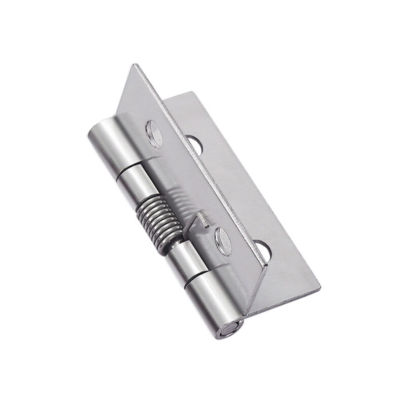 Ahlsen - Pack of self-opening spring hinges, 304 stainless steel spring door hinges, self-closing hinges for invisible doors