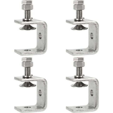 4PCS Serre-Joints C,0-25mm Pince C Robuste,Pince Fixation Travail Bois,Tiger Clamp avec Large Mâchoire pour Travail Bois Bricolage, Soudage,l'Ébénisterie