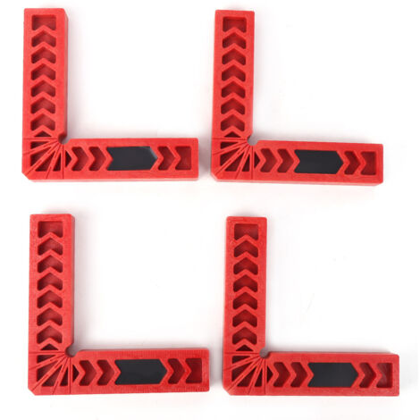 4Pcs Set Carpenter L Shape 90 Degree Right Angle Positioner Corner Clamp Woodworking Tools