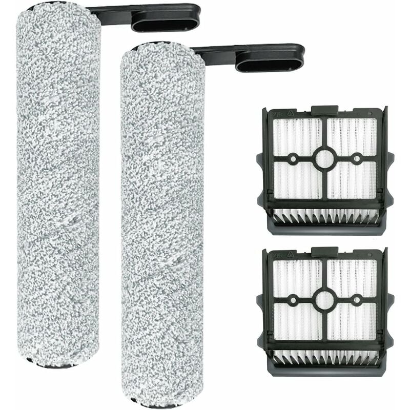Aorsher - 4pcs Set d'accessoires pour Tineco Floor One S5 combo Aspirateur eau et poussière à batterie, Pièces détachées Contient 2 rouleaux de