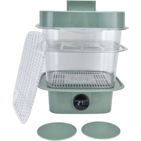 4Pcs/Set Multilayer Food Insulation Cover Transparent Leftovers Dust Cover with Temperature Panel