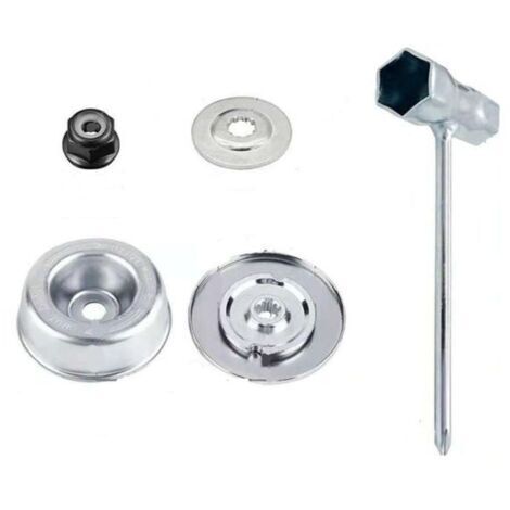 4pcs / Set Pièces et accessoires pour tondeuses pour STIHL FS55 FS56 FS120 FS130 FS130R FS200 FS200R FS250, Haute qualité en métal Lame pour STIHL débroussailleuse Lame Fixation Rempla