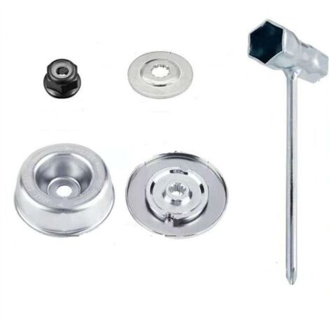 4pcs / Set Pièces et accessoires pour tondeuses pour STIHL FS55 FS56 FS120 FS130 FS130R FS200 FS200R FS250, Haute qualité en métal Lame pour STIHL débroussailleuse Lame Fixation Remplacement Kit