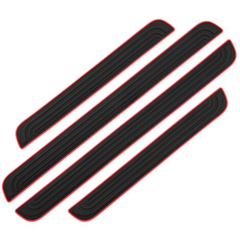 4PCS Seuil de Porte Adhesif de Voiture Protection Portiere Voiture Protecteurs de Portiere Voiture Anti-Rayures Protection Seuil de Porte Voiture Étanches Universelles Barres Autocollants