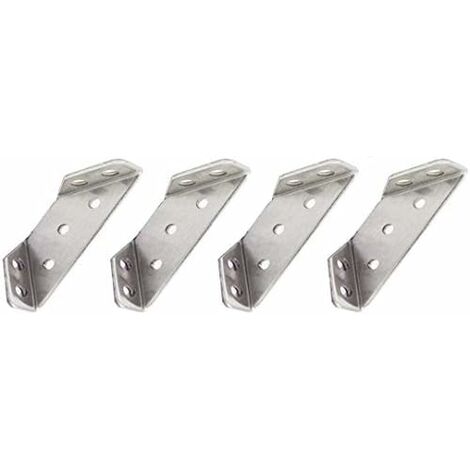 4pcs Stainless Steel Corner Braces Triangle Brackets Table Chair Furniture Joint Corner Connectors
