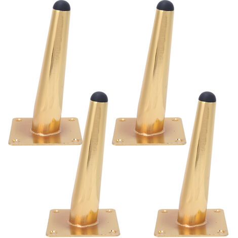 4Pcs Stainless Steel Oblique Tapered Feet Legs Replacement for Furniture Sofa Footstool Cabinet Table 15cm