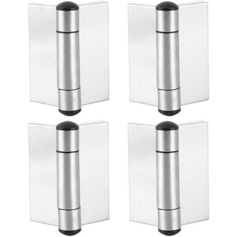 4pcs Stainless Steel Spring Hinge Automatic Closing Cabinet Wardrobe Hinge Hardware