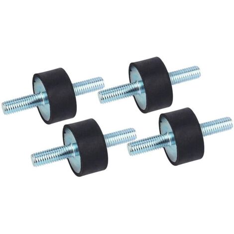 4pcs Supports Antivibration en Caoutchouc pour Bâti de cCnette Amortisseurs d'Isolation en Caoutchouc avec Goujons à Double Vis 30  15 M823