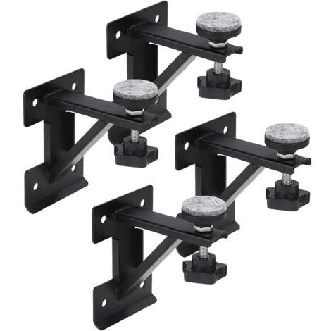 4Pcs Supports D'évier Encastrés, Kits de Réparation D'évier Encastrables Réglables Support En Acier Inoxydable Système D'installation et de Réparation D'évier de Cuisine
