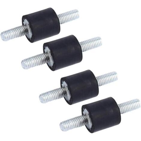4pcs Supports D'isolateur En Caoutchouc Supports D'isolant Anti-Vibration M3 8 X 8 En Caoutchouc Isolateur Anti-Vibration Bobines Double Avec Vis