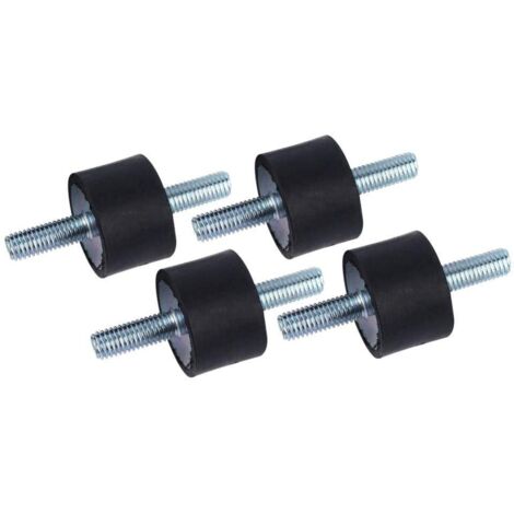 4pcs Supports en Caoutchouc d'Isolant Anti-vibration M8 30 x 20 Supports Amortisseurs de Vibrations Isolateur en Caoutchouc Anti-vibration avec Vis