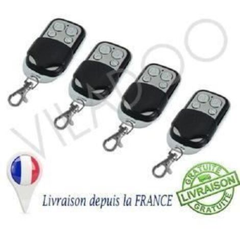 4pcs Télécommande Universelle Portail SECage Alarme à Porte-clé---SEC