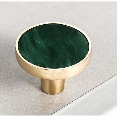 4pcs Tiroir de Poignée Porte 32mm Bouton de Meubles Unique Trou Rond Boutons de Tiroir Boutons de Porte, Poignées de Meuble pour Placard Armoire Cuisine Noir
