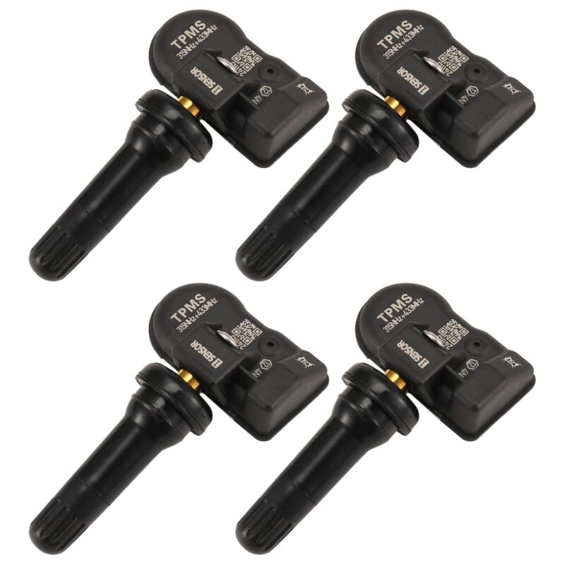 Image of Tlily - 4Pcs tpms Reifendruck Monitor Sensor 315/433MHZ für-Schwarz