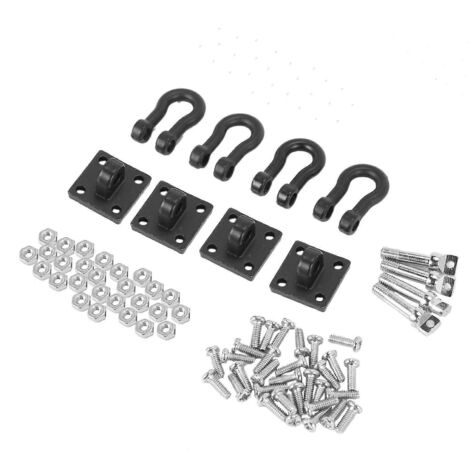 4Pcs Trailer Towing Buckle Tow Shackle Hook for 1/10 RC Axial SCX10--