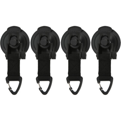 4PCS Ventouses Puissantes pour Tente Voiture, Grande Capacité d'Adsorption Portable pour Voyage et Camping