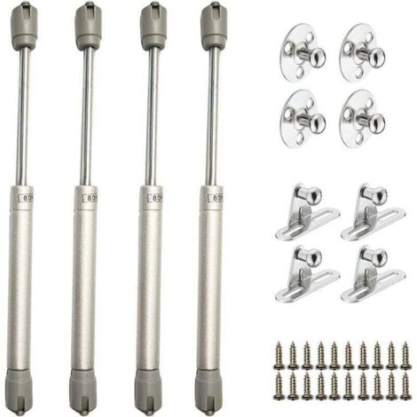 4pcs Verin à gaz 80N, Verin hydraulique, Verin meuble amortisseur porte placard pour armoires bibliothèques meuble