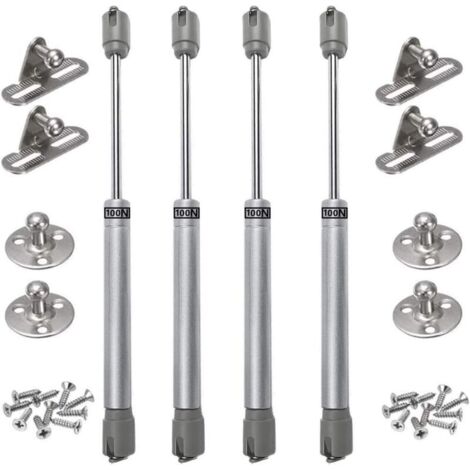 4PCS vérins à gaz 100N verin meuble hydraulique ressort amortisseurs à gaz d'origine porte armoire de cuisine Bras pneumatique pour levage de porte armoire