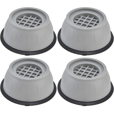 4pcs Washing Machine Pad Shockproof Noise Cancelling Prevent Slip Washer Foot Cushion for Refrigerator Dryer9cm Diameter