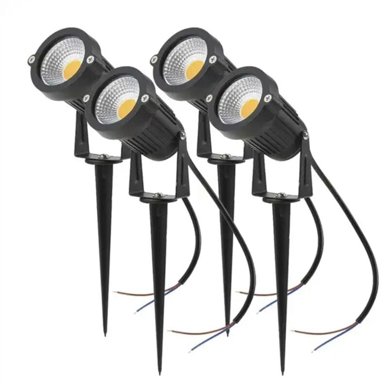 Image of 4PCS Wasserdichte IP65 Garten Rasen Lampen led Licht Spike Birne Außen Beleuchtung für Garten, Warm