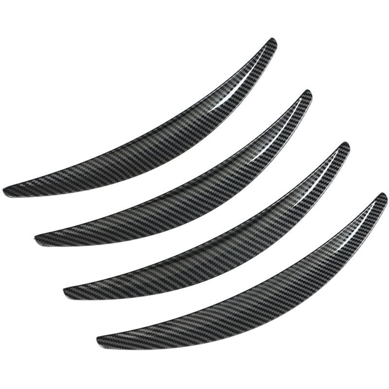 Groofoo - 4PCS Wheel Fender Flares Smooth Surface Scratch Resistant Replacement For Tesla Model 3 2017‑2022 High Gloss Carbon Fiber Style