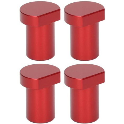 4pcs Woodworking Desk Limit Blocks, Woodworking Workbench Limit Card Block 20mm Diameter Red
