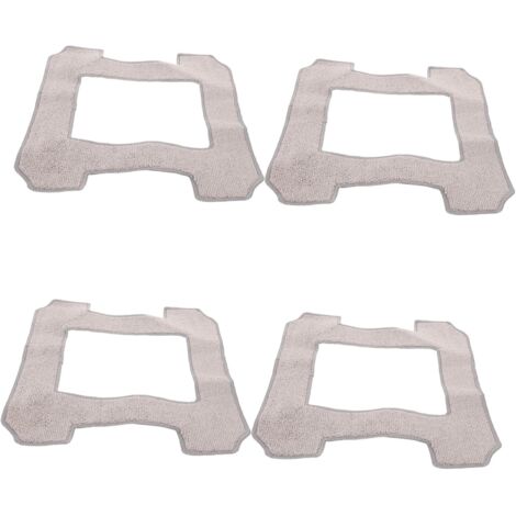 4pièces Balai De Nettoyage Pour Vitres Chiffons Lavables Pour Robot Laveur