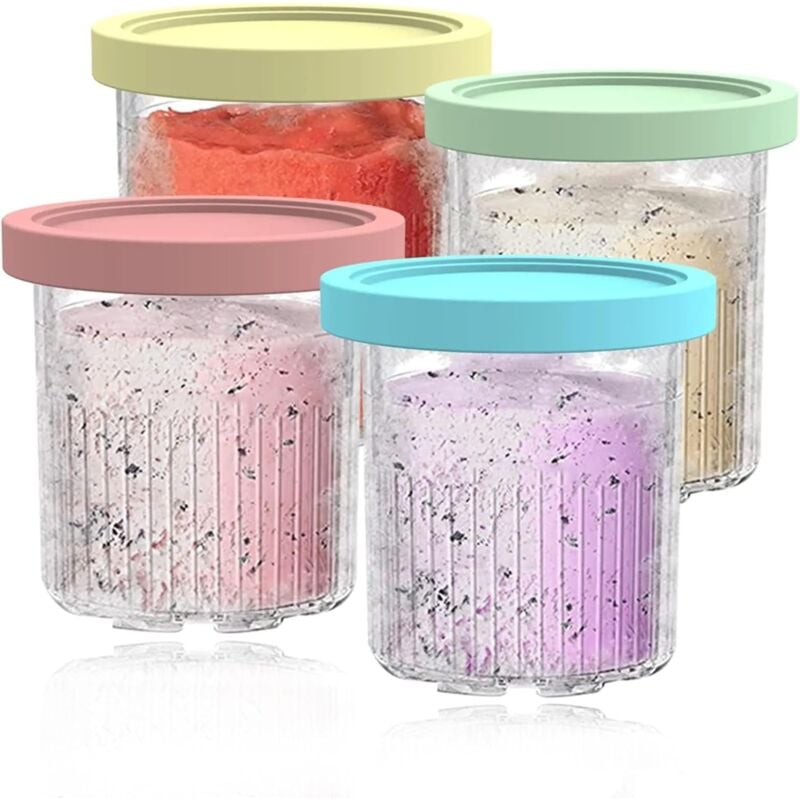 4PièCes de Rechange pour SorbetièRe Ninja NC500 NC501 Series Creami Pintes et Couvercles cream machine