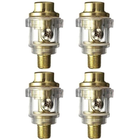 4pièces Injecteur Huile Pour Outils Pneumatiques Lubrificateur Graisseur Pneumatique Avec Connexion Rapide Air Étanche Atelier Et Utilisation -