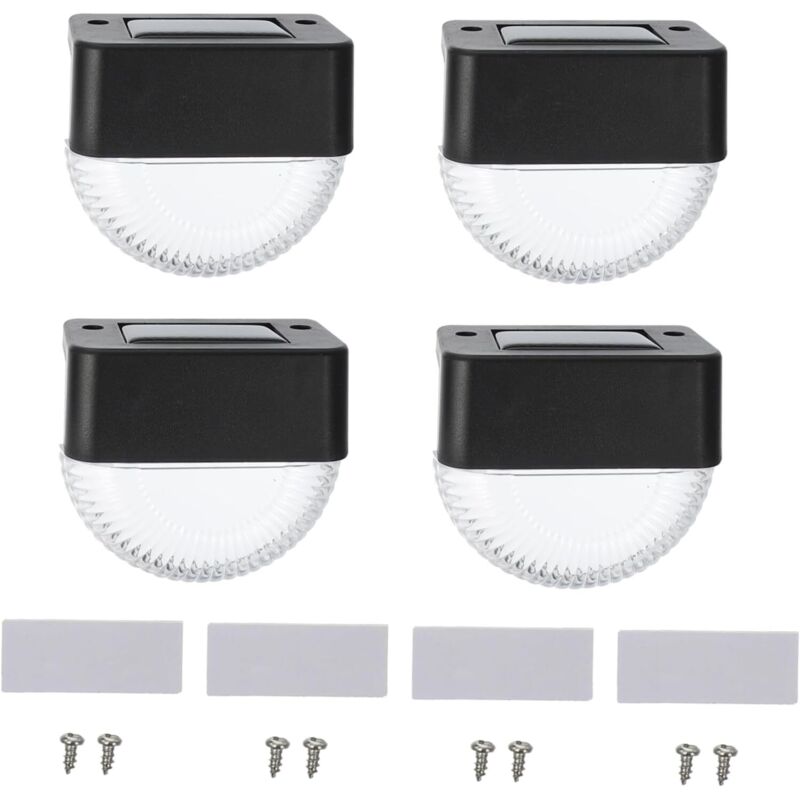 4pièces Lampe De Sol Extérieur Solaire Pour Éclairage De Terrasse Et