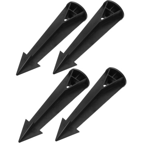 4pièces Piquets De Sol Pour Éclairage Extérieur Tiges Robustes Filetage Npt