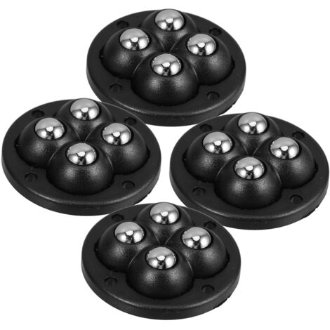 4pièces Roulettes Universelles Auto-adhésives Acier Inoxydable Roues Pivotantes Miniatures Pour Meubles Boîtes De Rangement Et Poubelles Installation Facile Et Rapide Couleur