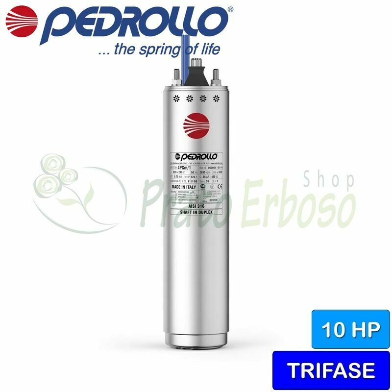 

4PS/10 - Motor encapsulado 4' 10 HP trifásico