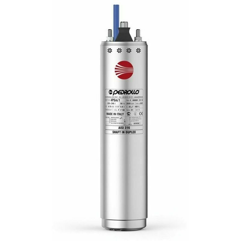 

Pedrollo - 4PSm/1.5 - Motor encapsulado 4' de 1.5 HP monofásico