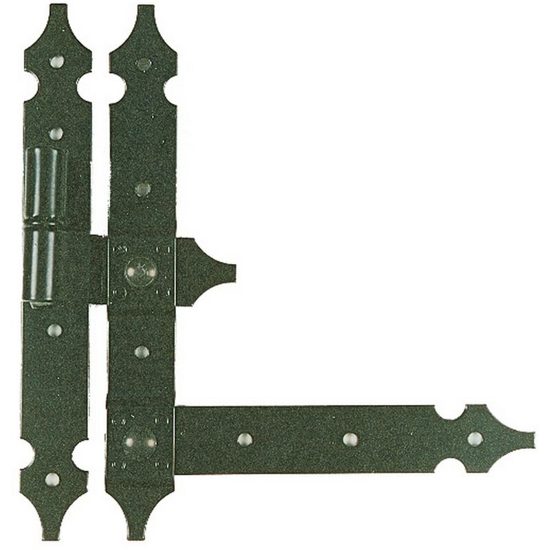 Image of 4PZ cerniera ferro battuto art. 6244 ala verticale e orizzontale cm. 25