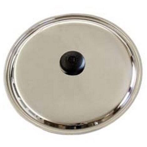 4PZ COPERCHIO ACCIAIO INOX - cm 22