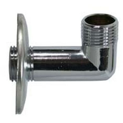 4PZ GOMITO CON ROSONE INOX - MM 1/2"