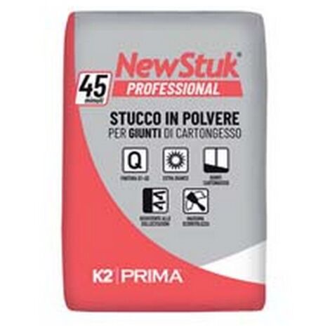 4PZ K2 NEWSTUK PROFESSIONAL STUCCO PER CARTONGESSO IN POLVERE IN SACCO - Kg.5