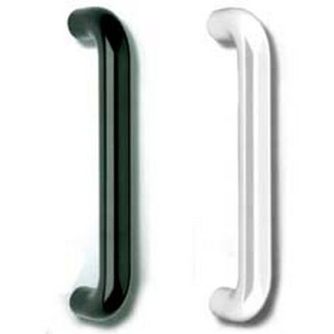 4PZ MANIGLIONE DIRITTO IN NYLON - mm.333x33x86h. - interfori mm.300 colore bian