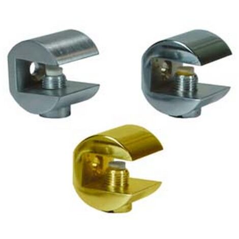4PZ MENSOLE A MORSETTO FRESATA - mm.23x23h. oro lucido