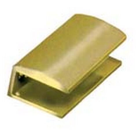 4PZ MENSOLE A MORSETTO - mm.50x25 - ottone lucido