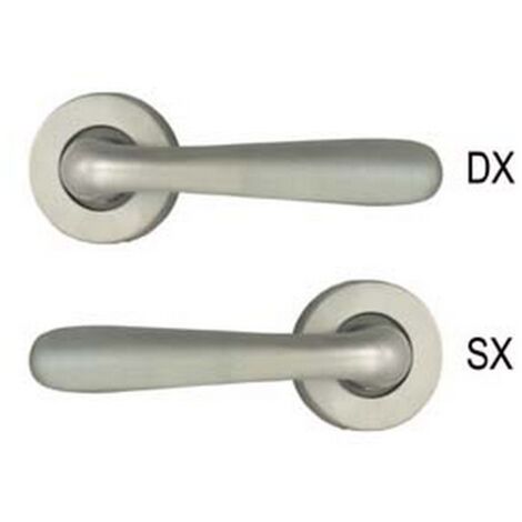 4PZ MEZZA MANIGLIA KAROL SERIE 9561 IN ZAMA FINITURA OTTONE CROMO SATINATO - SX