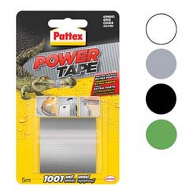 Image of 4PZ pattex nastro adesivo power tape - MM.50H. in rotoli da MT.5 colore grigio