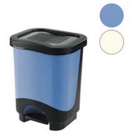 4PZ PATTUMIERA "IDEA" APERTURA PEDALE TELAIO COLORE NERO cm31,6x27,6x41h. lt18