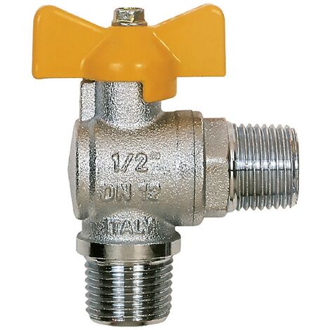 4PZ RUBINETTO A SFERA PER GAS A SQUADRA 1/2 MM