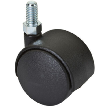 4PZ RUOTA GEMELLARE MM.40 PERNO FIL.M6X10 MONTATO