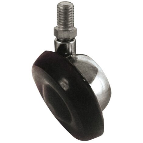 4PZ RUOTA GIREVOLE PER MOBILI NYLON  mm. 42-perno M8x15