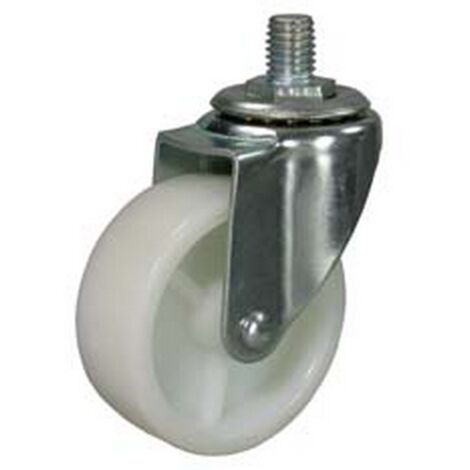 4PZ RUOTE CON PERNO "FORCELLA" -  mm.40 perno  mm.8x25